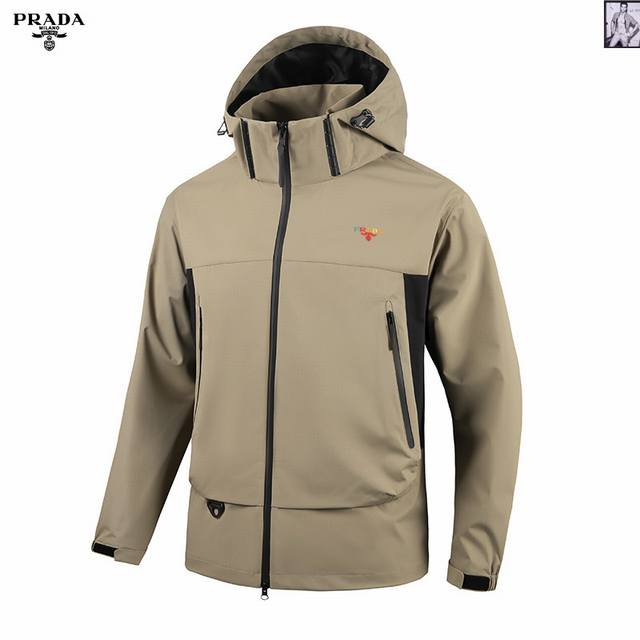 p470 Prada 普拉达 #户外登山徒步硬壳冲锋衣 山地色彩·最新配色 mont Lt采用30D 3L Gore-Tex面料 轻量而生 性能同样出色 M码克
