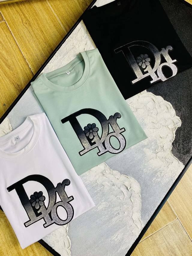 p180 官网同款可穿205斤 迪奥Dior 原单品质 2025最新款短袖 精选专柜订制顶级双丝光棉进口面料 所有细节做工完美1比1复刻 还原正品百分百 原版五