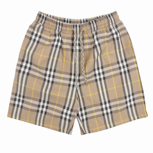 180 burberry/巴宝莉 新款格纹沙滩短裤 size：Xs-L