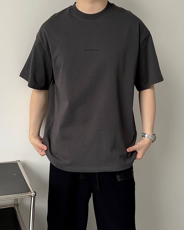 p160 2025Acne Studios新款350克重磅短袖T恤 尺码S-Xl