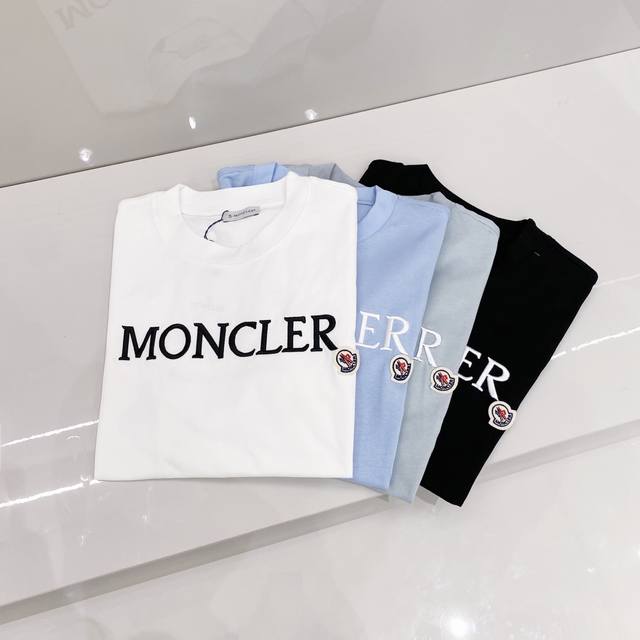 160 moncler蒙口25Ss春季新款印花Logo圆领短袖T恤 蒙口的价格其实蛮有优势的 去过专柜的应该都知道蒙口的价格不会比Gucci Burberry