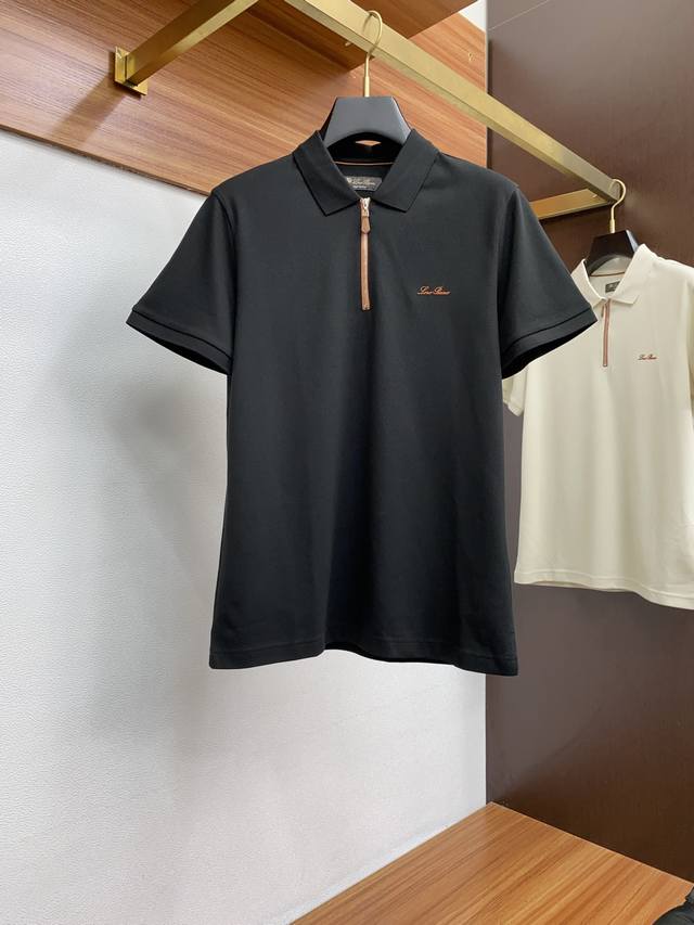 p240 Lp 2560新款男士珠地棉翻领短袖Polo衫 经典商务男装衬衫领 Polo 衫 棉质珠地面料呈现。轻盈柔软的面料经过成衣染色，营造出优雅纹理，六角珠