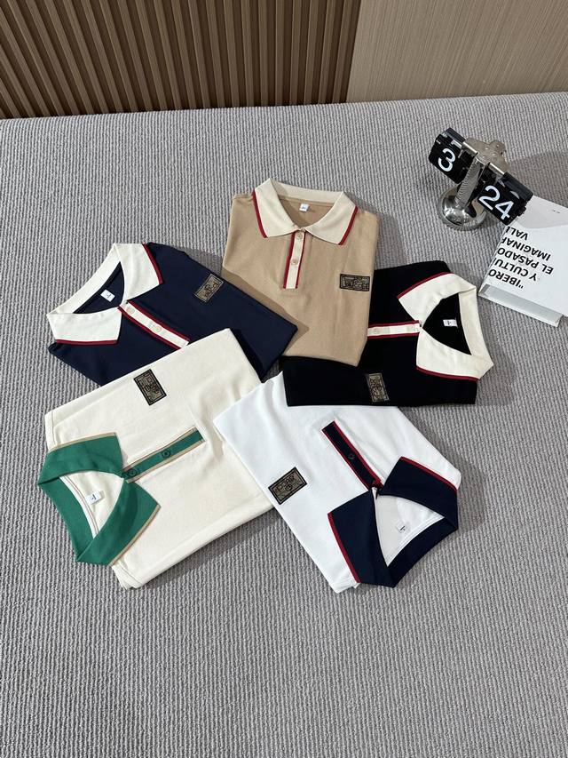 p230。【Gucci】古奇 重磅推荐！春夏新品，专柜在售，顶级品质，棉质网眼珠地面料翻领短袖，客供定织100%纯棉网眼珠地面料，面料表面排列均匀整齐的纹理，透