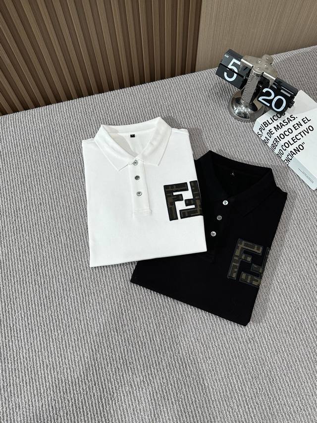 p230。【Fendi】芬迪 春夏经典时尚翻领 Polo衫短袖 贸易公司渠道订单，官网同步发售，简约大气，时尚百搭，品相更是无法挑剔更不易褪色彰显出别样的风味