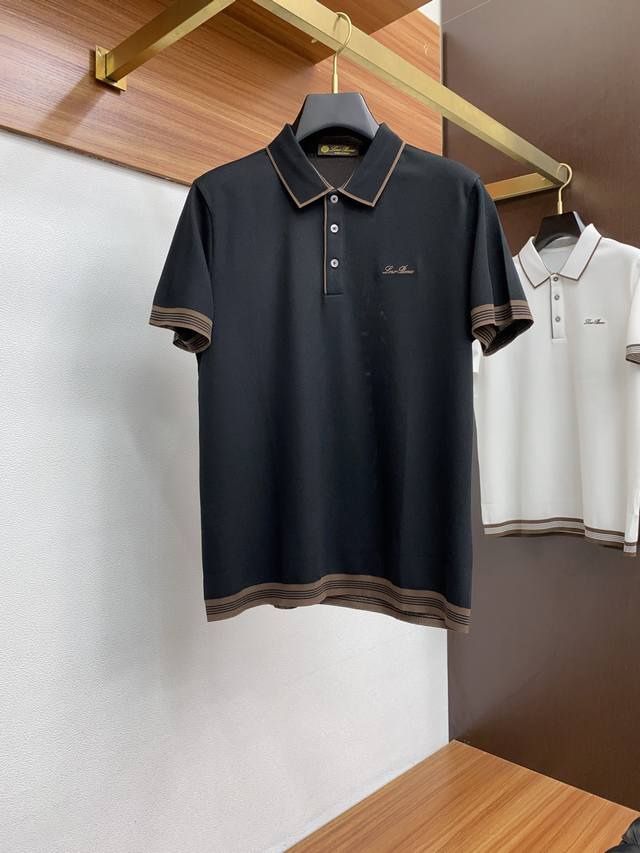 p340 Lp 2560新款男士翻领Polo衫短袖 进口纯棉珠地面料呈现。轻盈柔软的面料经过成衣染色，营造出优雅纹理，原版定制 进口纱线色染 定制罗纹领口 起脚
