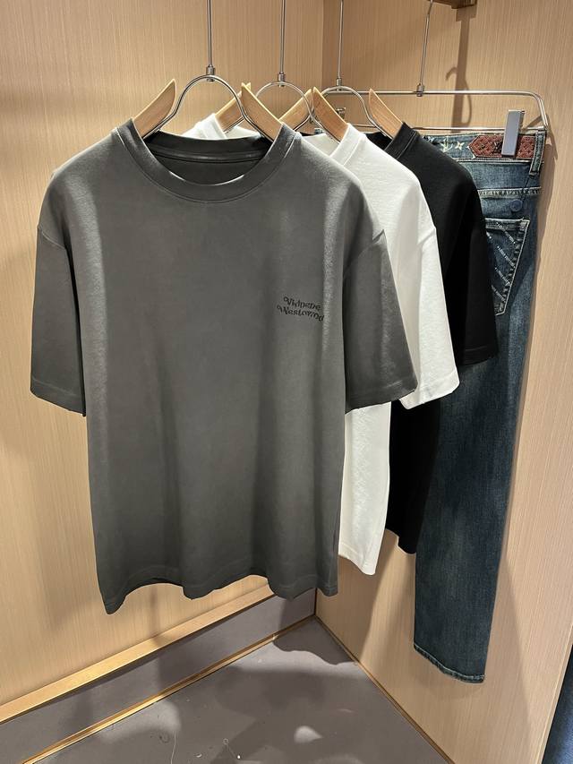 p220 Vivienne Westwood 薇薇安·威斯特伍德·2025春夏新款男女同款短袖T恤，意大利原厂订单渠道，极具个性高级风，标志Logo印花烧花工艺