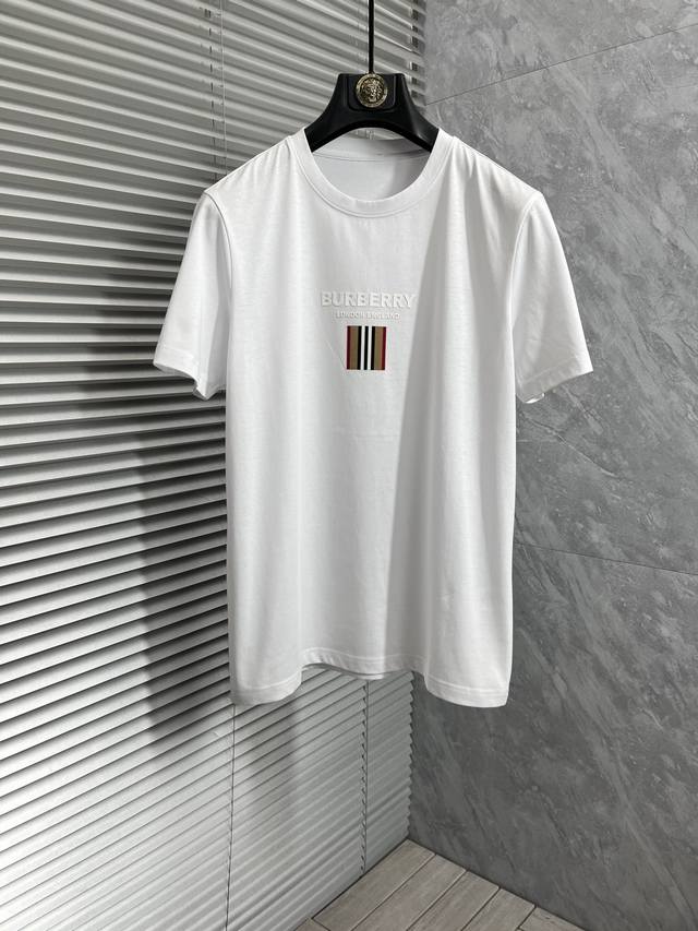 p200巴宝‘’2025年春夏新品上新 丝光棉圆领短袖T恤 好货不用过多介绍 看细节 专柜码数：M-6Xl 175/140建议Xl