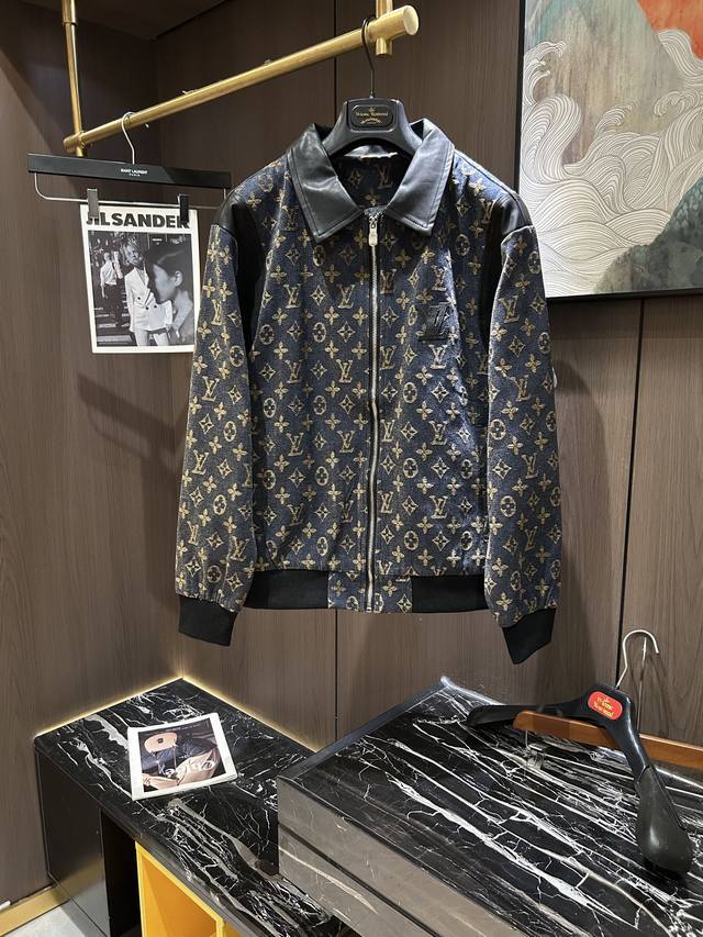 p460 Lv25S商务休闲翻领皮衣夹克外套，经典款翻领夹克皮衣 为绅士们提供匠心独具的全系列产品，返璞归真的感觉，干练不呆板，又是一种时尚元素，这是一款不可多