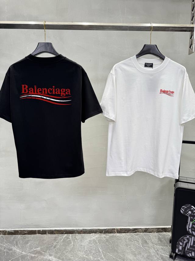 160 balenciag*巴黎家25S新款可乐Logo T恤.男女同款！Os版型真的很迷人.260G纯棉面料.手感舒适 进口针织针梳棉进行制作，厚度适中，有垂