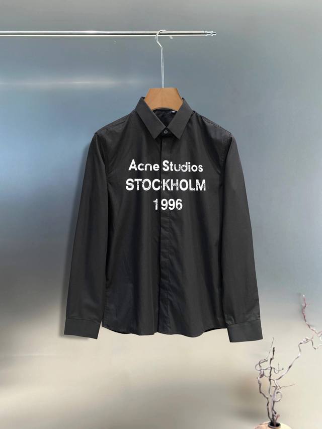P220 Acne Studios 专柜最新款男士必备款衬衫，100%天然棉，舒服透气，原单狠货，原版面料，柔软舒适，上身高端又奢华，足够场面的档次，这款衬衫无