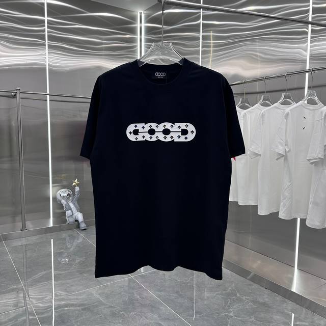 p120 good 2025春夏新款 260克短袖T恤 刻字模+烫钻 男女同款 S M L Xl Xxl 五个码 黑色 白色 青柠黄