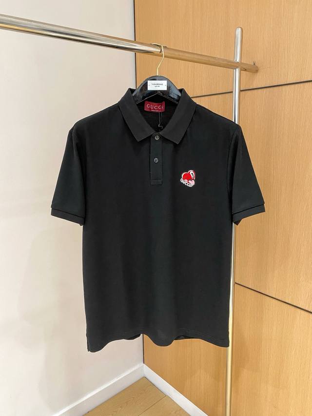 p230 古驰 2025夏季限量款短袖Polo系列丝光珠地棉面料柔软舒适透气码数M-3Xl