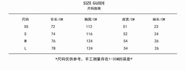 p130 Gucci短袖尺寸表……
