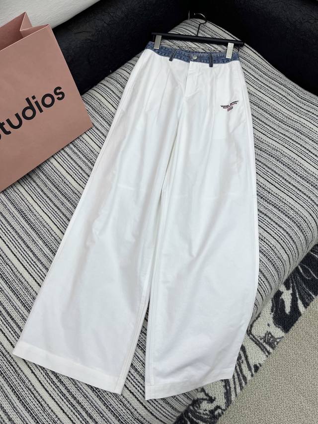 p310 · 5/爆款现货 原单高品质 Alex*｜25新款休闲裤 颜色百搭高级 定制牛仔拼接腰头尽显高级随意感 视觉盛宴 四季必入的百搭单品 订制色织面料，质