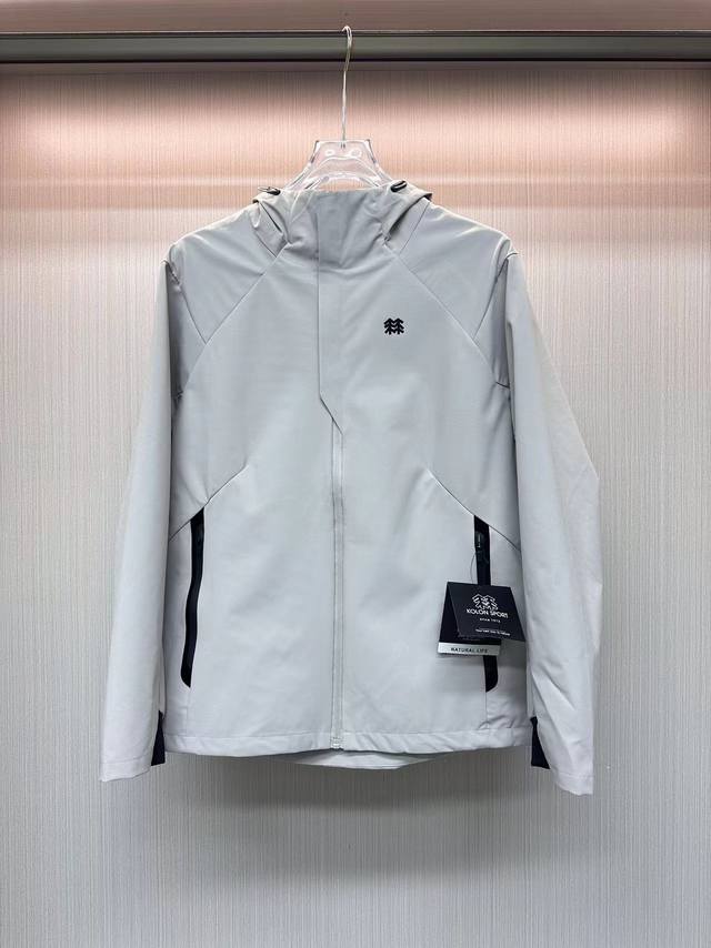 可隆 Kolon Sport 秋款户外休闲外套24Ss新品 防风水透气轻量硬壳冲锋衣 男女同款 柜款夹克 新款在售3900+ 高品质 ，科技面料 防风防水 ，轻