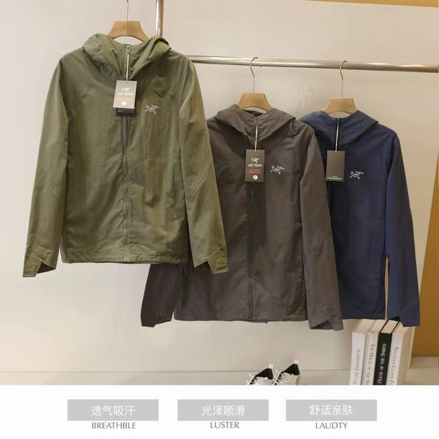 Arc'teryx 始祖鸟 春季新款户外拉链款纯色外套 采用舒适面料，郊遊、野營、垂釣、登山、旅行、徒步、自駕游、居家都非常適合。 主要功能：舒適面料，具有良好