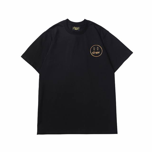 顶级版本 Drew House金线刺绣笑脸短袖贾斯丁比伯同款”按得物原版1:1复刻从面料到辅料全部跟Zp保持一致，区别市场普通货，任意对比任何一家品质。 面料：