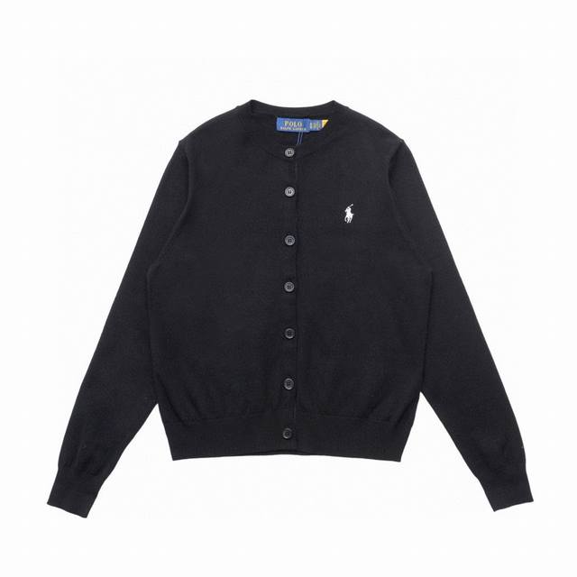 拉夫劳伦Ralph Lauren纯色圆领基础小马刺绣Logo针织开衫长袖 拉夫劳伦Ralph Lauren经典基础百搭款平纹针织开衫长袖小外套 主供平台直播 P