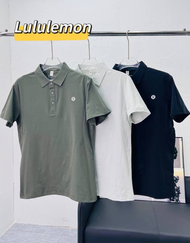 行走空调衣 Upf70+，Lululemon 露露 美国杜邦舒弹棉翻领Polo 含48%科技索罗娜面料，7A抗菌性能 高倍防晒！ 单件衣服克重220克左右，非常