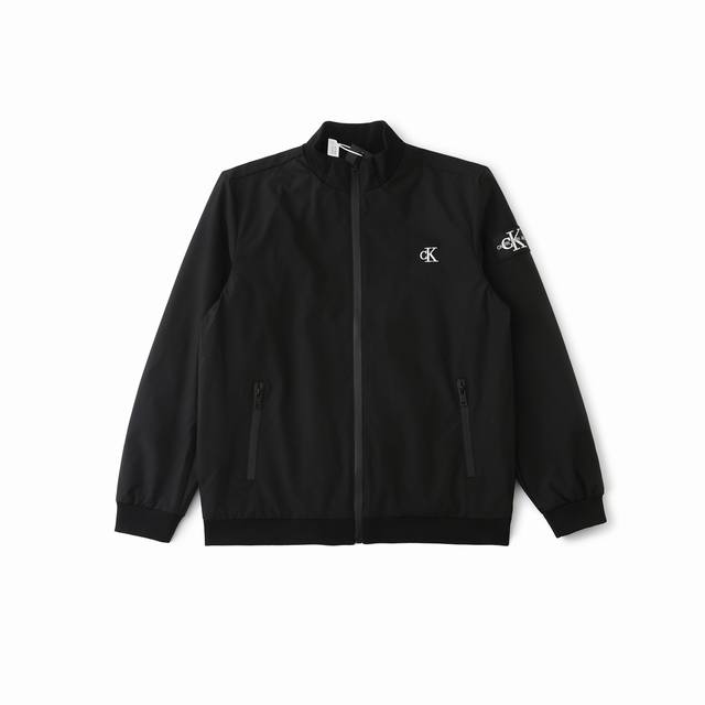 复刻版本 Calvin Klein Jeans Ck经典款基础小刺绣立领夹克外套 官网同步 男女同款 全新面料定制款百搭宽松 情侣款 官网同步 网红直播小红书推