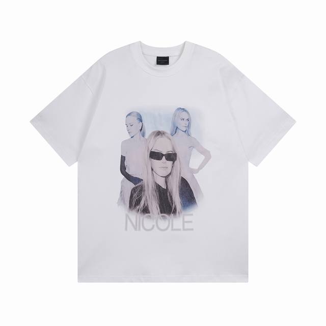 Balenciaga 巴黎世家2025 Ss 新鲜出炉的金 卡戴珊 直喷印花磨烂做旧短袖T恤 穿卡姐同款 享卡姐人生 本市场No.1的质量 真正天花板品质 全部