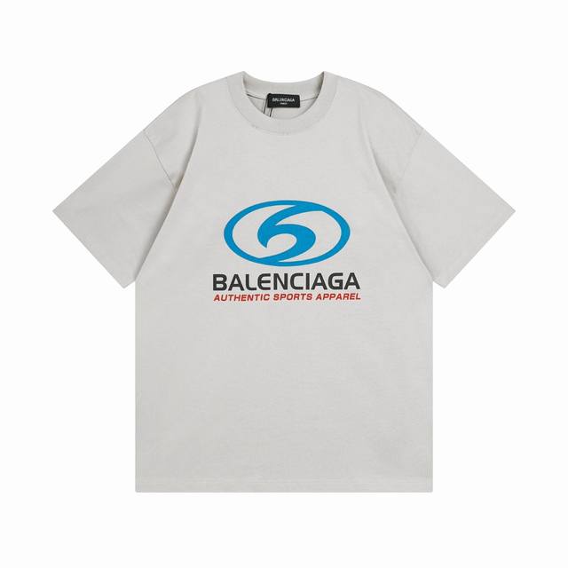 Balenciaga 巴黎世家2025 Ss 新款Logo直裂印花成衣磨烂做旧短袖T恤 本市场No.1的质量 真正天花板品质 全部原版开发注意细节图 避免被盗图