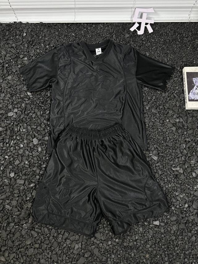 Supreme X Aj Jordan 联名款 Fw24 Week7 Warm Up Jersey 胸前Logo撞色短袖足球衣 篮球短裤 套装男女同款 - 热爱
