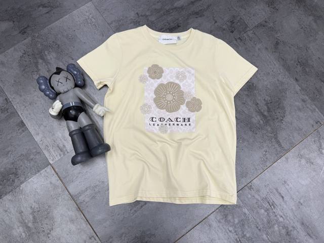 寇驰女士T恤 蔻家六月新品 茶玫瑰 重工T恤又又又填一款 闭眼入 尺码S- L