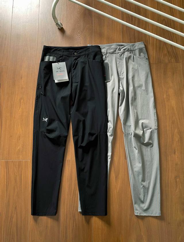 主图 性价比好货Arc'teryx 始祖鸟 两色春夏新品Kragg Cotton Pant顶级科技速干刺绣Logo长裤 整条裤子由多达二十多块立体裁片拼接制作而