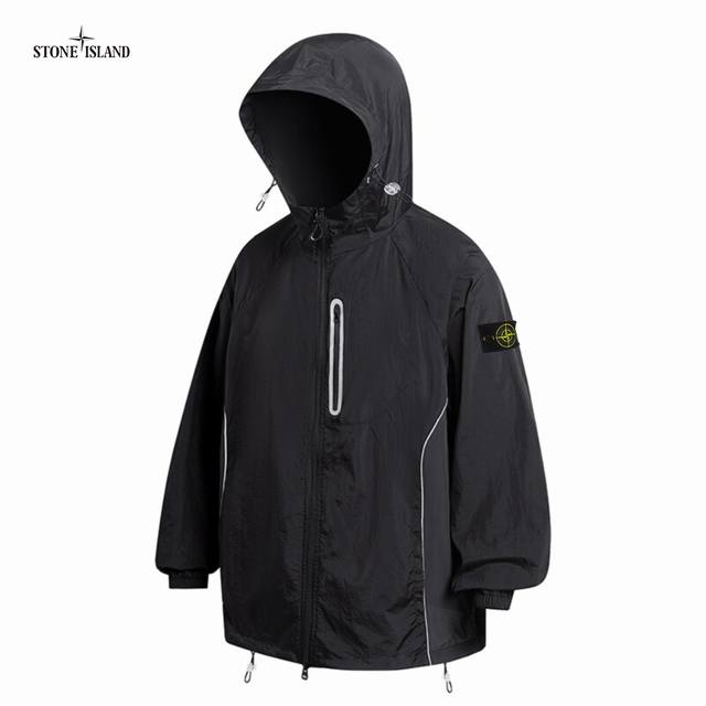 上新 ！！ ！！！ Stone Island石头岛 美式户外设计感超强防晒指数50+透气宽松百搭连帽皮肤衣外套 高品质潮款 网络线上 海内外人气爆款∽ 采用新颖