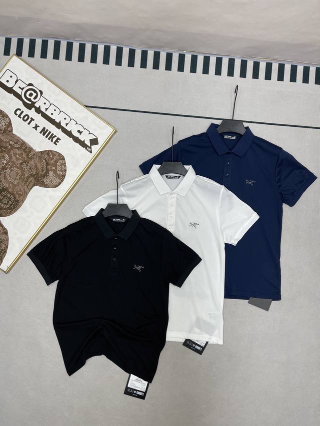 刺绣款 Arc’Teryx 始祖鸟2025夏新款男士刺绣胸口小标凉感冰丝速干T恤休闲冰丝速干短袖T恤 区别市场聚酯纤维 高版本锦纶面料 熟悉的爆款配方！！青岛外
