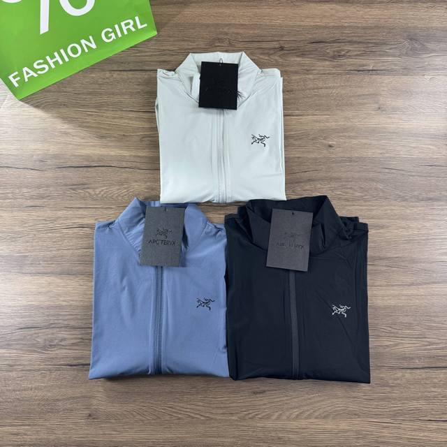 Arc'teryx 始祖鸟夏款上新 皮肤衣防晒衣外套 25新款防晒衣 超好透气性 舒适细腻 柔软亲肤，面料成份90锦纶 10氨纶 Upf70+紫外线防护系数Up