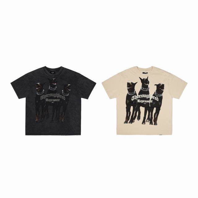 完美复刻 Represent Vintage Tee 三杜宾犬限定短袖洗水T恤”Represent 创立于曼彻斯特的品牌 Represent 是一个英国奢华街头