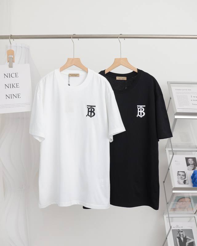 Burberry 巴宝莉 经典限定款刺绣小标B字母短袖Tee - 购入原版开模打造，全套定制辅料，细节决定成败。 - 博柏利 Burberry，又译巴宝莉 是英
