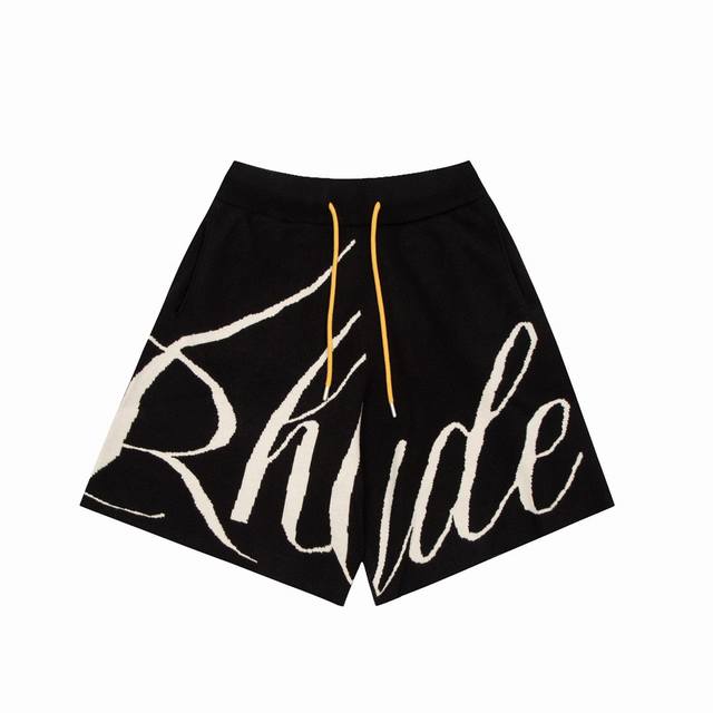 顶级正确品质 区别市面 Rhude 2025Ss 男女同款 针织提花字母短裤 你能找到的最强版本在这里 注意看！羊毛混纺版本 真正大牌美奢品质 区别市面只做款式