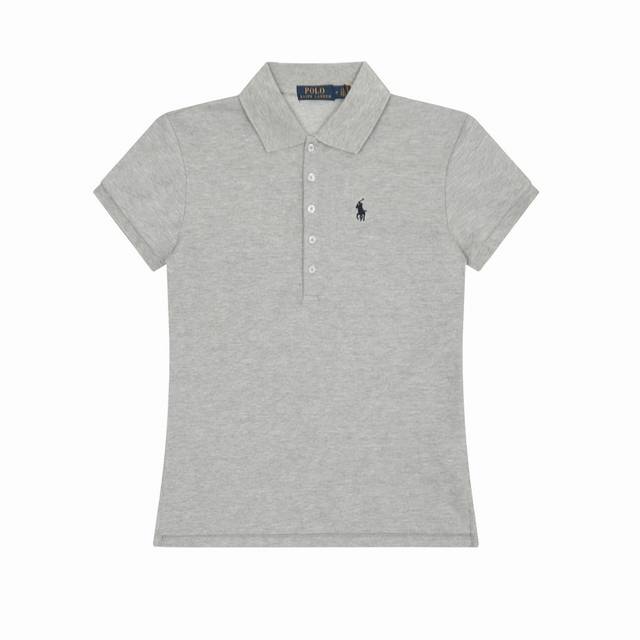 拉夫劳伦Ralph Lauren经典小马刺绣翻领女款修身版Polo短袖 拉夫劳伦Ralph Lauren经典基础女款百搭修身款Polo短袖 采用320G进口空气