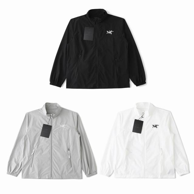 Arcteryx 始祖鸟夏季新款轻薄男女同款皮肤衣 防晒衣 面料：主要成份为鸟家专用防晒衣科技面料，防晒面料配比让衣服更加柔软，亲肤。较高科技性让衣服不易变形穿