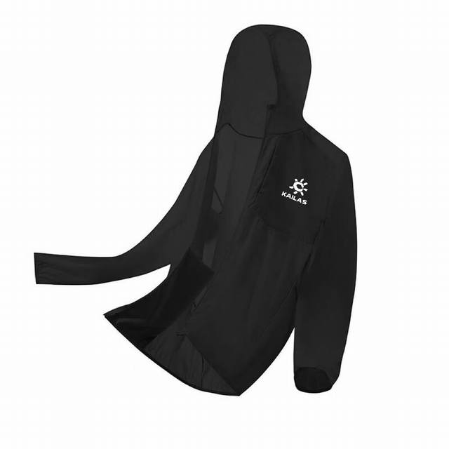 凯乐石Kallas 25Ss夏季新品户外情侣款透气速干冰丝皮肤衣！登山骑行男女风壳运动轻薄宽松休闲遮阳连帽防晒衣，户外骑行显瘦防晒防紫外线外套上衣开衫皮肤衣 户