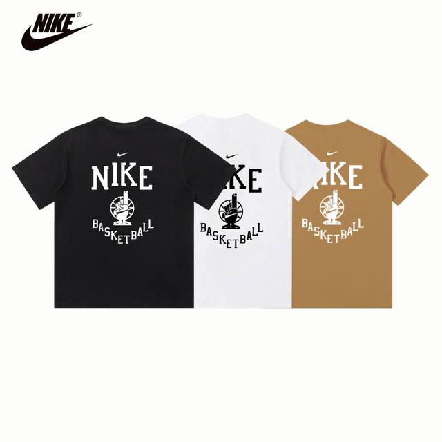 纯原版本！常青款 Nike 2025 耐克新款街头篮球文化系列字母印花短袖T恤 男女同款 正宗申洲环保210G纯棉40支双纱面料！舒适吸汗透气！不起球不变形！穿