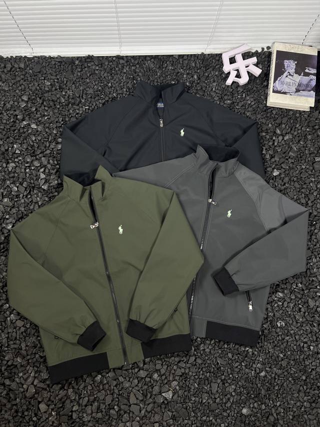 Ralph Lauren拉夫劳伦 男装老钱风宽松休闲时尚百搭干部立领夹克外套 - 想要轻松拿捏老钱风？这件Ralph Lauren拉夫劳伦男装干部立领夹克外套就