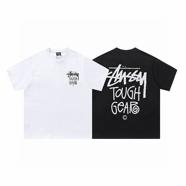 Stussy 斯图西 25Ss城市限定 Tough Gear印花短袖T恤男女同款情侣短袖T袖-市场最高品质 经典永远不会过时、人手必备款，250G纯棉精梳棉不起