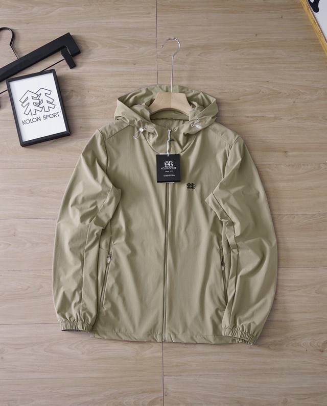 供 Kolon Sport 可隆夏季冰丝五色皮肤防晒衣 超好透气性舒适细腻柔软亲肤，面料成份90锦纶10氨纶Upf80+紫外线防护系数Upf 40，专业报告认证