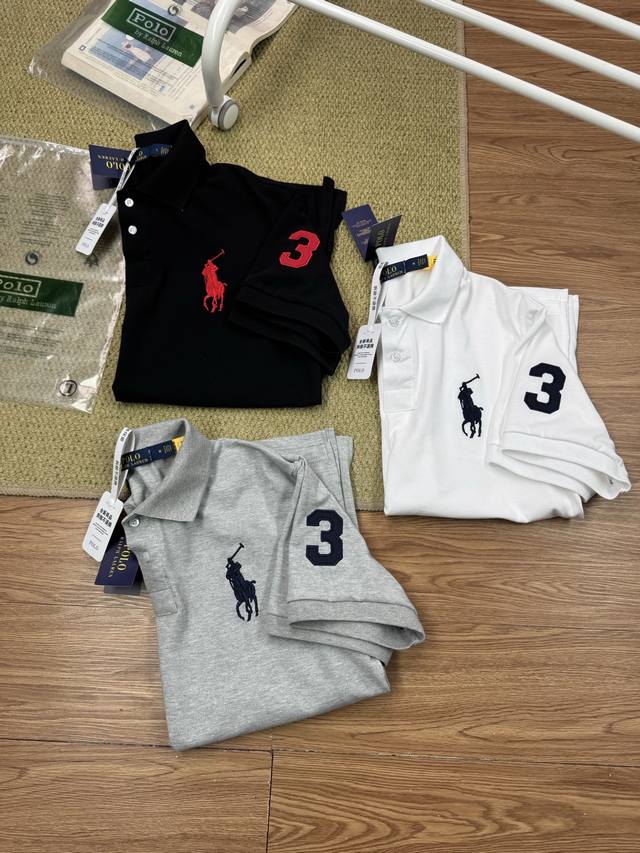 细节图# Ralph Lauren 拉夫劳伦三色夏季经典常青Polo衫翻领纯棉舒适感短袖T恤 爆款推荐Ralph Lauren拉夫劳伦Polo经典刺绣Logo保