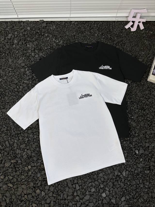 纯原臻品 顶级原版复刻 - 路易威登男女同款后背激光烧花贴布绣短袖 户外运动休闲透气2025春夏最新宽松休闲时尚百搭纯棉T恤 - 想要在人群中轻松脱颖而出，一件