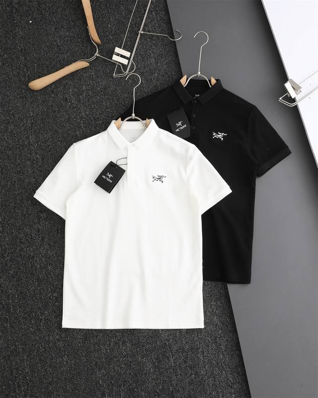 Arc Teryx 始祖鸟夏季新款简约刺绣Logo商务休闲翻领Polo衫 男女同款 刺绣：内里防磨布 没有刮肉肉的烦恼 立体饱满 质感十足！ 高克重珠地棉面料