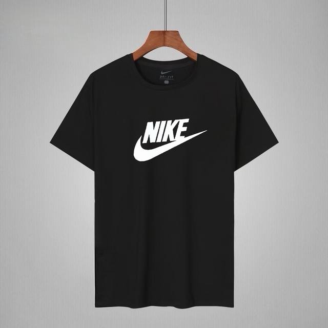 夏季上新 耐克Nike2025夏季新款短袖！ 经典胸前大Logo印花设计，专柜同款，三标齐全，采用180克高紧密冰磁棉面料，含棉量95%，手感细腻，弹性十足，印