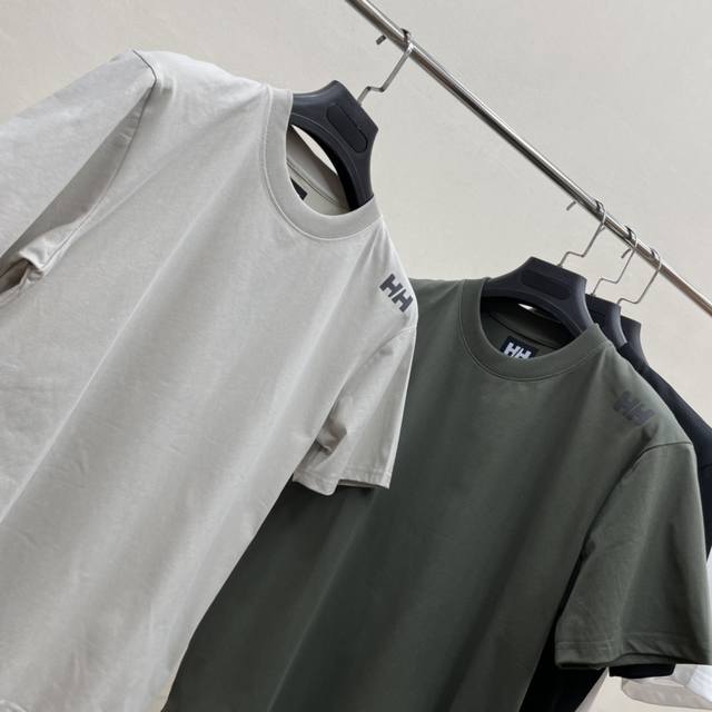 荃网独家！Hh 海丽汉森25春夏新品！稀有黑标系列男士户外休闲运动冰瓷棉凉感短袖T恤！线上线下同步！掌柜十星推荐！杜邦公司客供7A级新疆冰瓷棉！真的太赞啦！男女