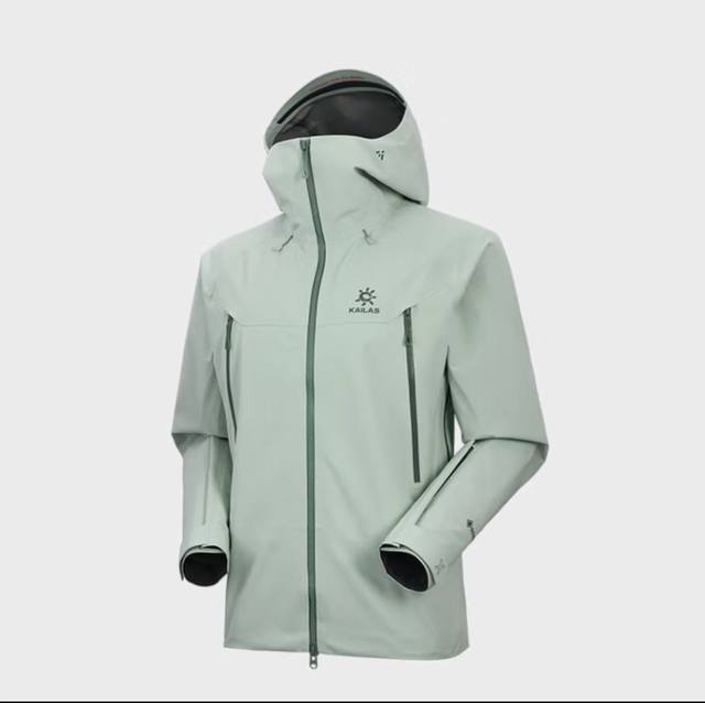 冰湖绿资讯+上身 - 凯乐石Kailas Mont-X 系列 运动户外全天候硬壳专业防水防风透气登山冲锋衣外套 男女同款 - 热度款 一件难求！凯乐石Mont