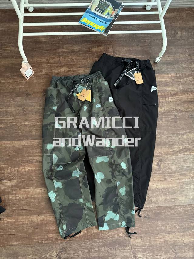Gramicci X And Wander 25Aw 联名款迷彩轻量化防水耐磨户外休闲长裤 Gramicci X And Wander Women's Rips