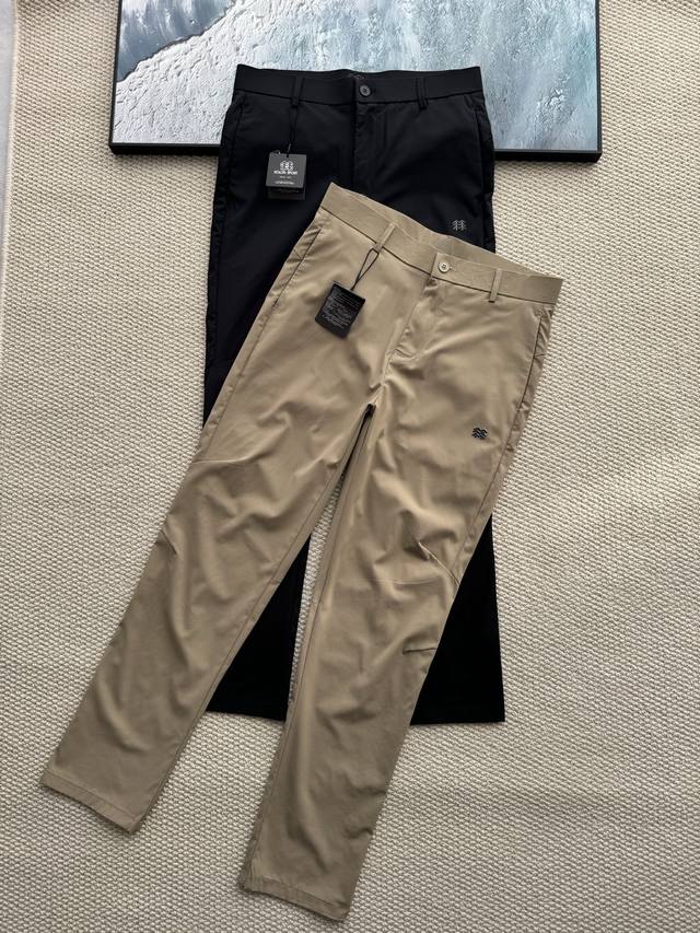 Kolon Sport可隆25Ss春季新款男士户外商务休闲纯色西裤长裤！ 常牛的一商务休闲西裤。纯色速干面料裤子种各细看节图。上手的觉感没得挑。良产心品。物所超